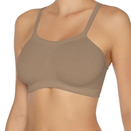 Imagem de Kit Com 3 Top Sutiã Adulto Sem Costura E Sem Bojo Bandini Hanes Versátil Feminino