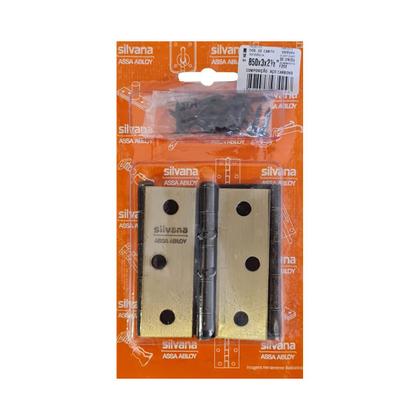 Imagem de Kit Com 3 Unidades Dobradiça Colonial Aço 850 Para Portas e Janelas Silvana