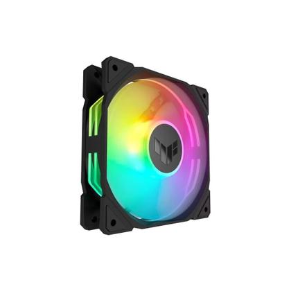 Imagem de Kit com 3 Ventoinha Asus TUF Gaming TR120 Reverse blade com controladora, 120mm, Led ARGB, Preto - 90DA00D0-B00020