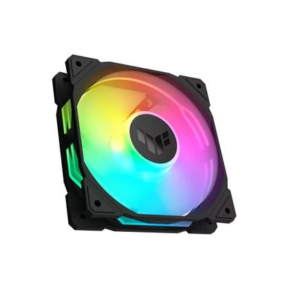 Imagem de Kit com 3 Ventoinha Asus TUF Gaming TR120 Reverse blade com controladora, 120mm, Led ARGB, Preto - 90DA00D0-B00020