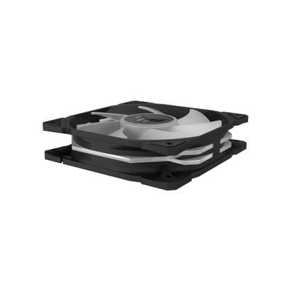 Imagem de Kit com 3 Ventoinha Asus TUF Gaming TR120 Reverse blade com controladora, 120mm, Led ARGB, Preto - 90DA00D0-B00020