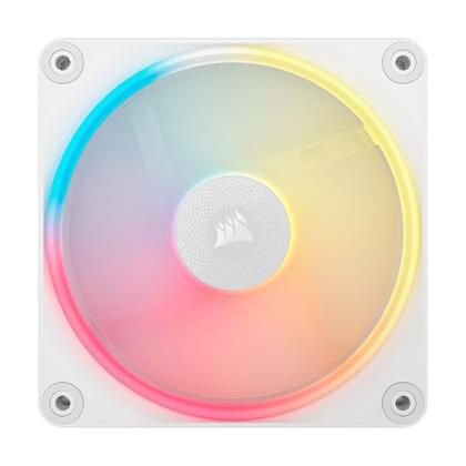 Imagem de Kit com 3 Ventoinhas Corsair LX-R RGB Series, iCUE LINK LX120-R RGB, 120mm, Branco - CO-9051054-WW