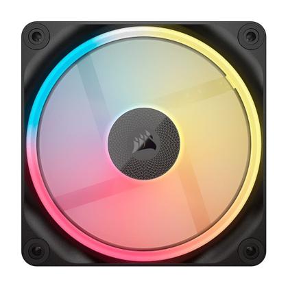 Imagem de Kit com 3 Ventoinhas Corsair LX-R RGB Series, iCUE LINK LX120-R RGB, 120mm, Preto- CO-9051050-WW