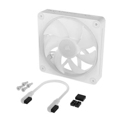 Imagem de Kit com 3 Ventoinhas Corsair LX RGB Series, iCUE LINK LX120, 120mm, Branco - CO-9051030-WW