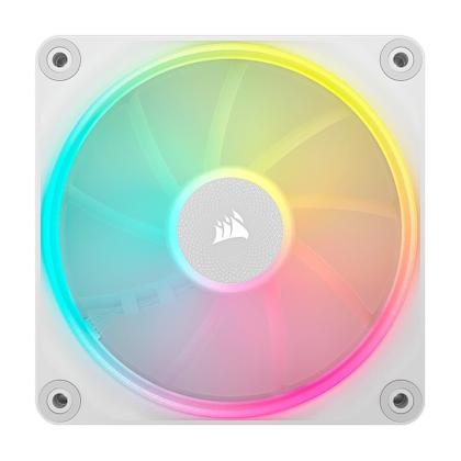 Imagem de Kit com 3 Ventoinhas Corsair LX RGB Series, iCUE LINK LX120, 120mm, Branco - CO-9051030-WW