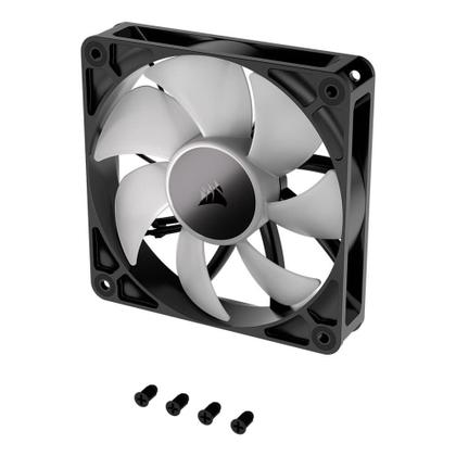 Imagem de Kit com 3 Ventoinhas Corsair RS120 ARGB, 120mm, PWM, Preto - CO-9050181-WW