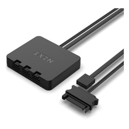 Imagem de Kit com 3 Ventoinhas NZXT F120RGB Core, 120mm,  Branco - RF-C12TF-W1