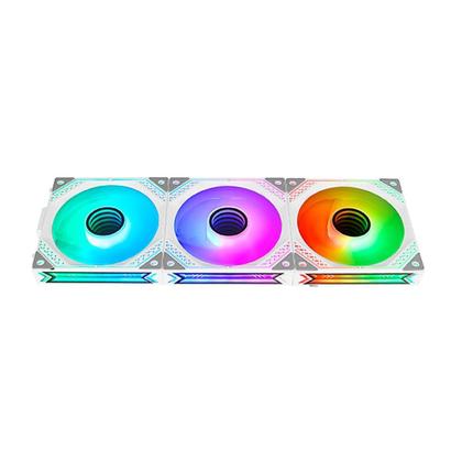 Imagem de Kit Com 3 Ventoinhas Rise Mode Magneto, 120mm, ARGB, Branco - RM-MA-02-ARGB