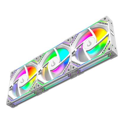 Imagem de Kit Com 3 Ventoinhas Rise Mode Magneto, 120mm, ARGB, Branco - RM-MA-02-ARGB