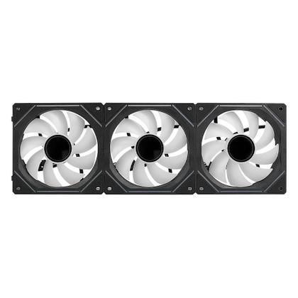 Imagem de Kit Com 3 Ventoinhas Rise Mode Magneto Pro, 120mm, Led ARGB, Preto - RM-MAPRO-ARGB-B