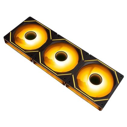 Imagem de Kit Com 3 Ventoinhas Rise Mode Magneto Pro, 120mm, Led ARGB, Preto - RM-MAPRO-ARGB-B