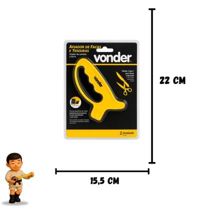 Imagem de Kit com 3 vonder afiador p/ facas c/videa