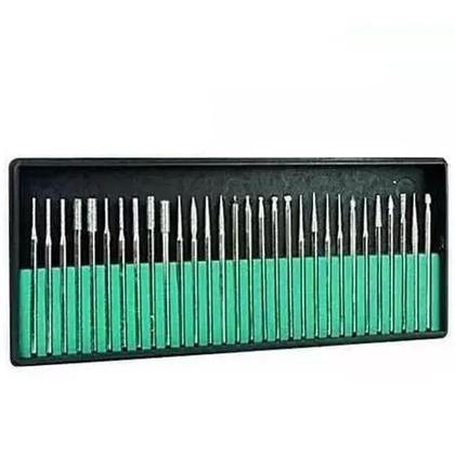 Imagem de Kit Com 30 Brocas Lixa Para Lixadeira De Unhas Elétrica