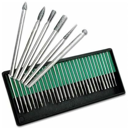 Imagem de Kit Com 30 Brocas Lixa Para Lixadeira De Unhas Elétrica