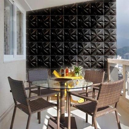 Imagem de Kit com 30 Placas 3d adesivas revestimento areas externas