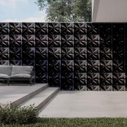 Imagem de Kit com 30 Placas 3d adesivas revestimento areas externas