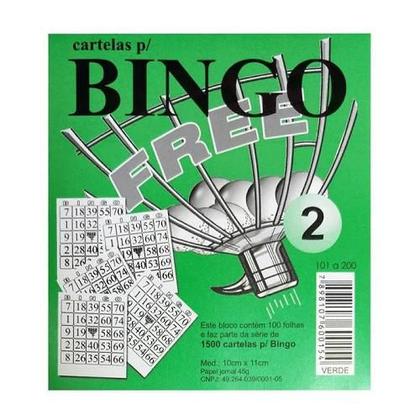 Imagem de Kit Com 300 Cartelas De Bingo Colorida - Cartela Para Jogo de Bingo Free