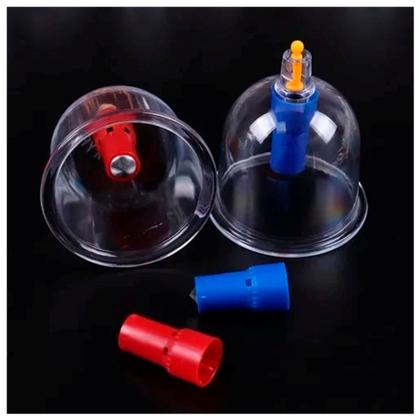 Imagem de Kit Com 32 Copos Ventosa Ventosaterapia Guasha Cupping Vacuoterapia Massoterapia Sucção Bomba Vácuo