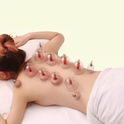 Imagem de Kit Com 32 Copos Ventosa Ventosaterapia Guasha Cupping Vacuoterapia Massoterapia Sucção Bomba Vácuo