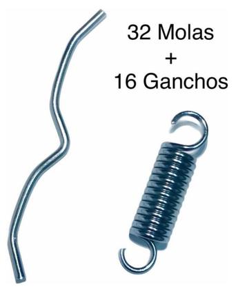 Imagem de Kit Com 32 Mola E 16 Ganchos Para Jump