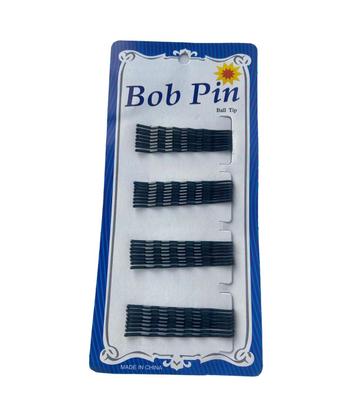 Imagem de Kit com 36 Grampos de cabelo clássico Prendedor Preto 5cm