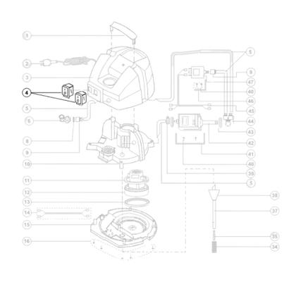 Imagem de Kit com 3un Interruptor Chave Liga Desliga Compatível com Extratora WAP Carpet Cleaner Eco FW009134