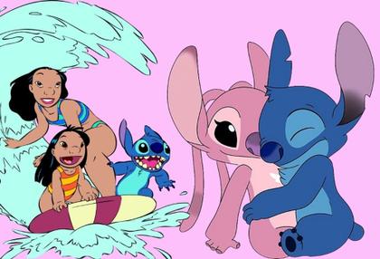 Imagem de Kit com 4 Adesivos Encapar Caderno LILO E STITCH Brochura Frente e Verso 30x44cm