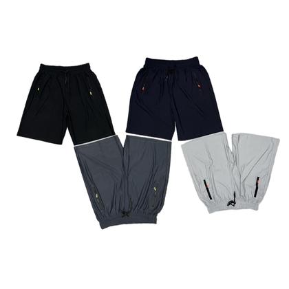 Imagem de Kit Com 4 Bermudas Esportivas Dry Fit  Multicolorido