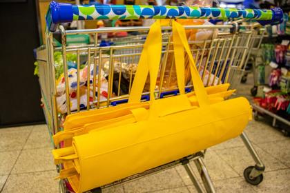 Imagem de Kit com 4 Bolsas Para Compras Coloridas