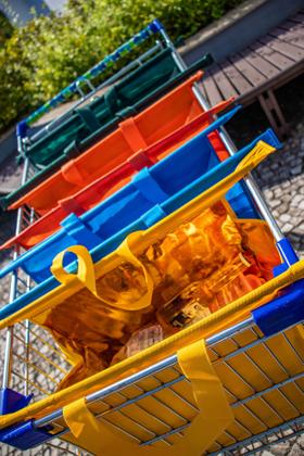 Imagem de Kit com 4 Bolsas Para Compras Coloridas