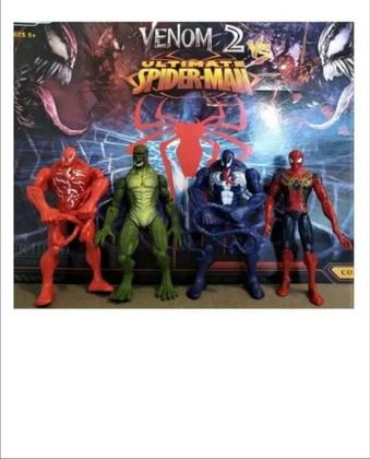 Imagem de Kit Com 4 Bonecos Venom E Homem-Aranha - Luzes Led