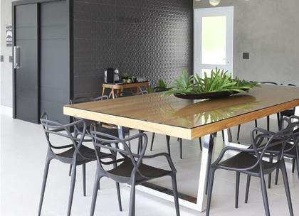 Imagem de Kit com  4 Cadeira Allegra Masters Plastico Resistente Sala,Cozinha, Jantar, Empilhavel Preta