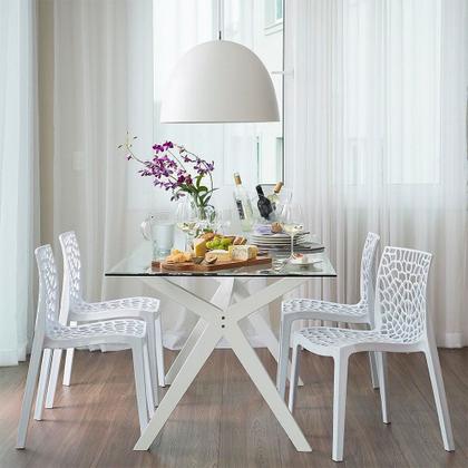 Imagem de Kit com 4 Cadeiras Gruvyer Estrutura em Polipropileno Fratini