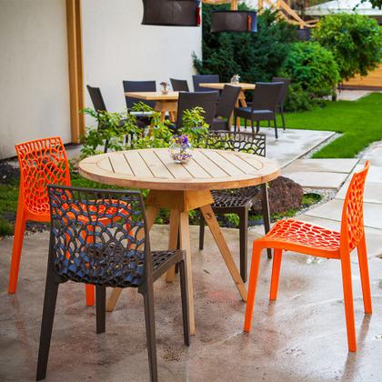 Imagem de Kit com 4 Cadeiras Gruvyer Estrutura em Polipropileno Fratini