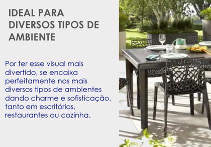 Imagem de Kit Com 4 Cadeiras Gruvyer Para Sala De Jantar Preta