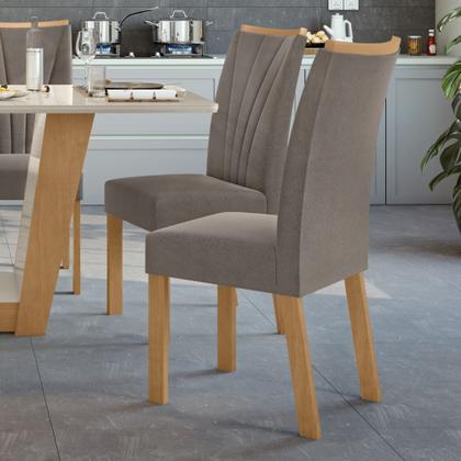 Imagem de Kit com 4 Cadeiras para Sala de Jantar Apogeu