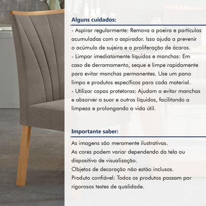 Imagem de Kit com 4 Cadeiras para Sala de Jantar Apogeu