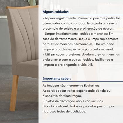 Imagem de Kit com 4 Cadeiras para Sala de Jantar Apogeu