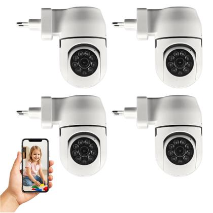 Imagem de Kit Com 4 Câmeras De Segurança Jortan Wi-fi Interna Hd 360