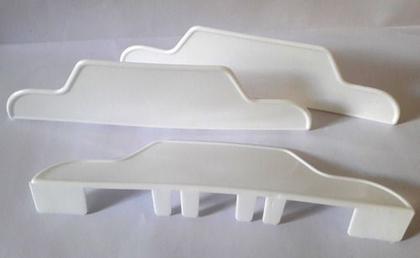 Imagem de Kit com 4 Cantoneiras Cama Box Baú Cinza Maleáveis Protetora