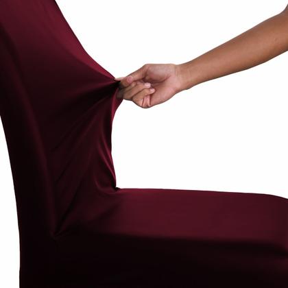 Imagem de Kit com 4 Capas Cadeira de Jantar Impermeável Marsala  Premium