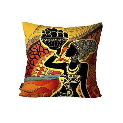 Imagem de Kit com 4 Capas de Almofadas Africana Colorido 45X45