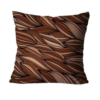 Imagem de Kit com 4 Capas de Almofadas Decorativas Abstratas Terracota45x45