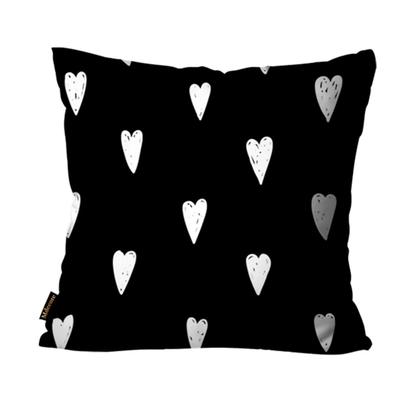 Imagem de Kit com 4 Capas para Almofadas Decorativas Abstratas Pretas