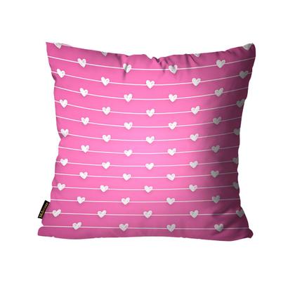 Imagem de Kit com 4 Capas para Almofadas Panda Rosa Coração 45x45