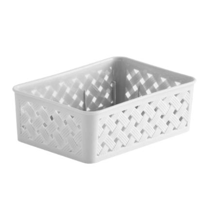 Imagem de Kit Com 4 Cestas Organizadoras Para Armarios Geladeira Gavetas