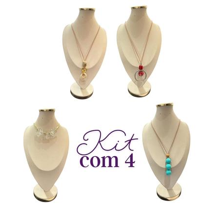 Imagem de Kit Com 4 Colar Feminino Maxi