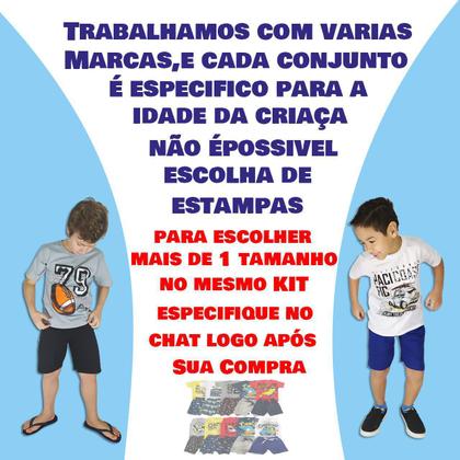 Imagem de KIT com 4 Conjuntos Para menino de 1 a 14 anos