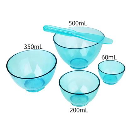 Imagem de Kit com 4 Cubetas Silicone e 1 Espátula Para Estética, Saúde - Argilas, Máscaras, Peelings