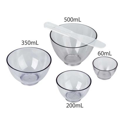 Imagem de Kit com 4 Cubetas Silicone e 1 Espátula Para Estética, Saúde - Argilas, Máscaras, Peelings